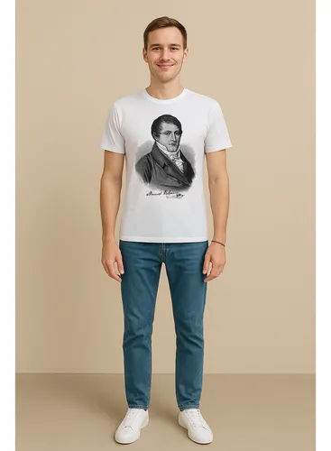 Remera Manuel Belgrano Procer Argentina Hombre Purple Chick