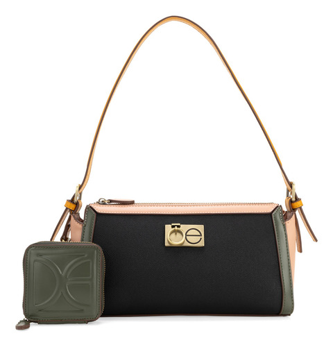 Bolsa Lady Bag Cloe Calzana I Chico Color Negro