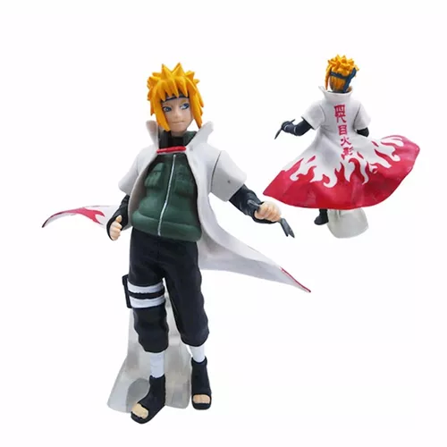 Kit Boneco Naruto Shippuden Minato Namikaze e Sasuke Uchiha em