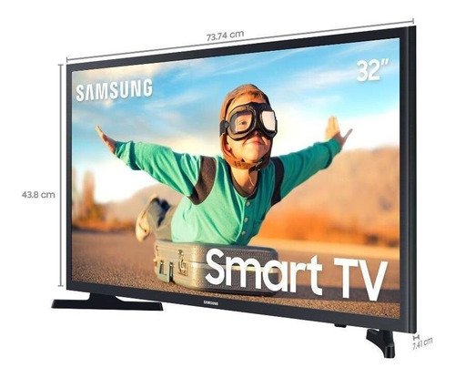 Imagem 1 de 1 de Smart Tv Samsung 32 Led Hd Un32t4300