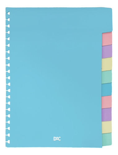 Divisória P/caderno Colegial Smart Dac Coloridas C/10un 4478