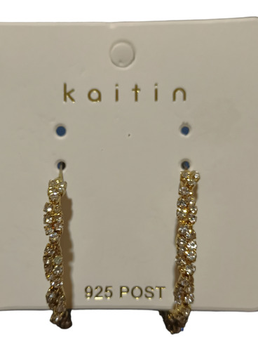 Aretes Argollas De Plata 925 Con Baño De Oro 