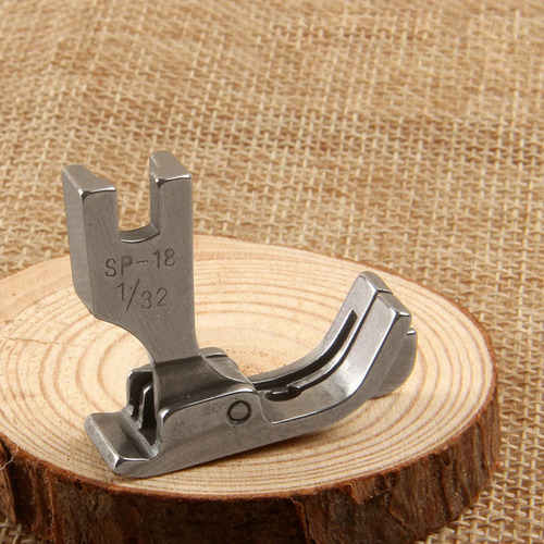 Kit Calcador Pesponto Direito Guia Móvel Reta 1/8 1/16 1/32