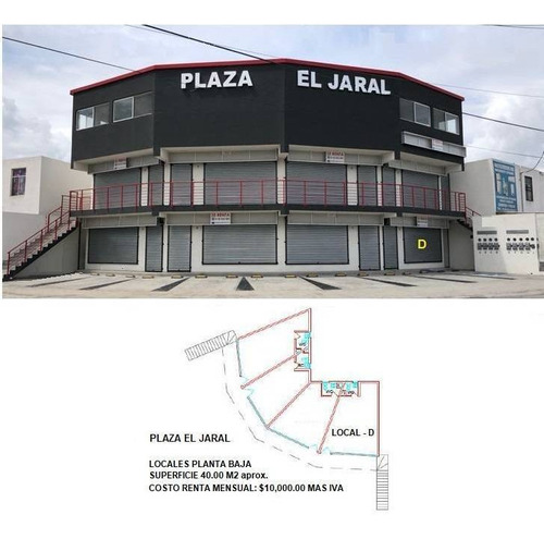 Imagen 2 de 5 de Renta De Local En Villa Del Carmen Plaza El Jaral Planta Baja