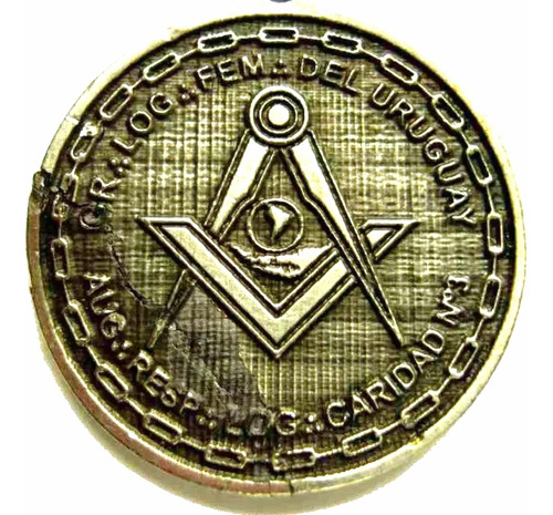 Medalla Masonería Femenina Del Uruguay 