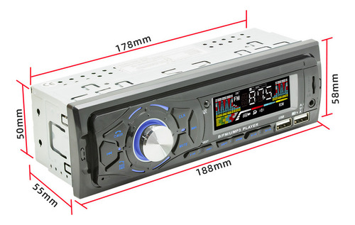 Reproductor Mp3 Coche Bt Dual Usb Asistente Voz Auto Radio