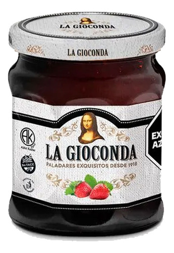 Mermelada La Gioconda Frutilla Vidrio X330grms