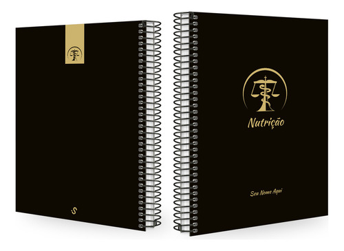 Caderno Universitário Personalizado Profissões Gold 15 Mat Cor Nutrição