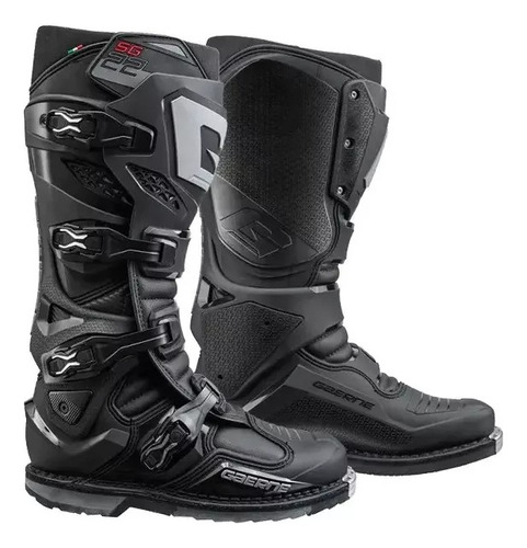 Bota Gaerne Cross Sg 22 Black Cross Trilha + Oculos Fxm