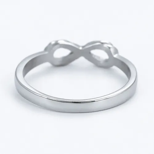 Anillo infinito oro blanco hotsell