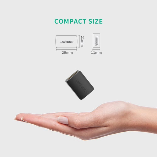 Imagen 3 de 7 de Adaptador Hdmi A Hdmi Ugreen Hembra A Hembra 4k
