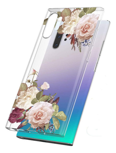 Funda Galaxy Note 10 Plus Spevert White Rose