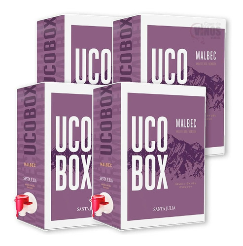 Vino Santa Julia Bag In Box Uco Box 3 Lts Caja X4 Unidades