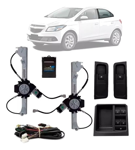 Kit Vidro Eletrico Onix Joy 2019 Traseiro Tragial