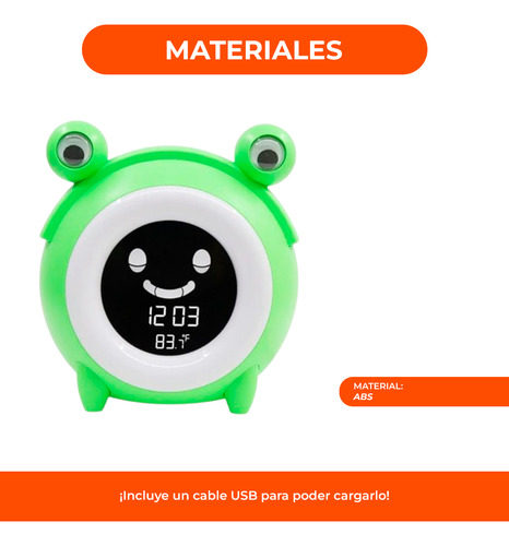Despertador Con Diseño De Mascota 6 Tonos De Alarma