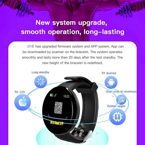 Imagen 5 de 6 de Smart Watch Reloj Inteligente 116p Circular Facebook, Llamad