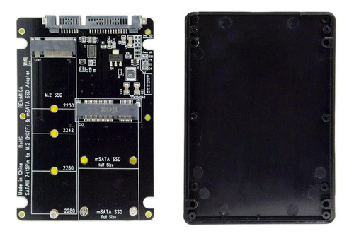 Nfhk 2 En 1 Combo M.2 Ngff B-key Y Msata Ssd A Sata 3.0 Adap