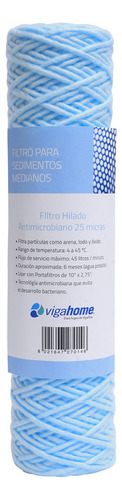 Filtro De Agua Antibacterias Hilado 10 X2,75