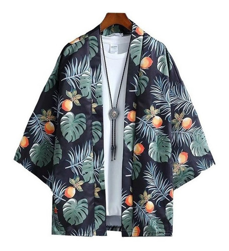 Diseño De Flores Japonesas Kimono Camisa Para Hombre 