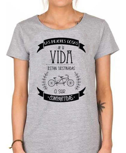 Remera De Mujer Frase Las Mejores Cosas De La Vida