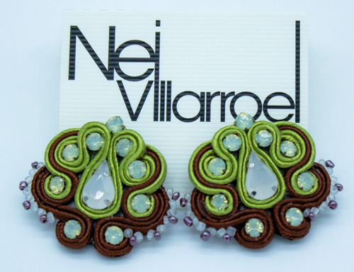 Aros Neivillarroel Soutache Modelo Bianca