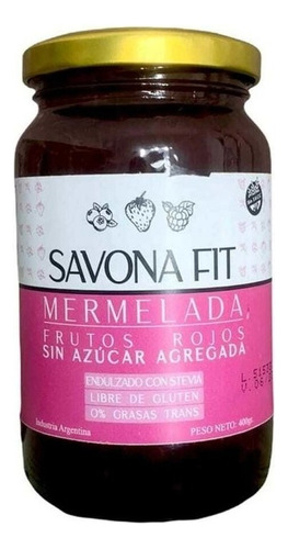 Mermelada De Frutos Rojos Savonafit 400g