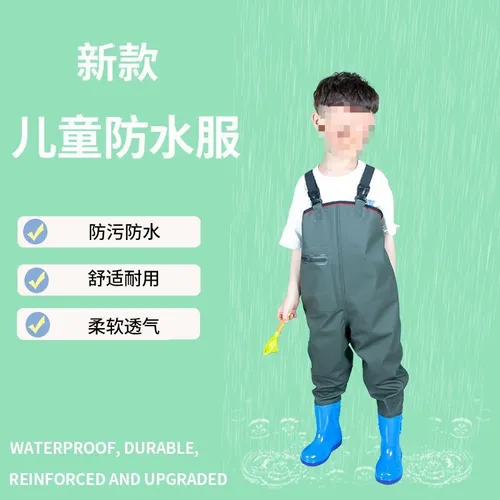 Mono De Pesca Impermeable Para Niños, Talla 24