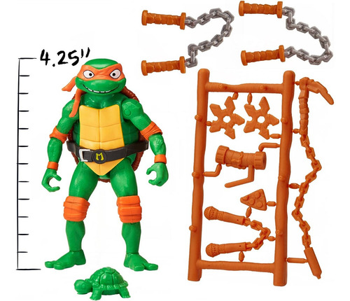 Tortugas Ninja - Miguel Angel El Animador 12 Cm Michelangel