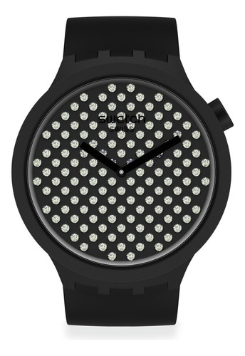 Reloj Swatch Dark Boreal So27z107 Color de la correa Negro Color del bisel Negro Color del fondo Negro