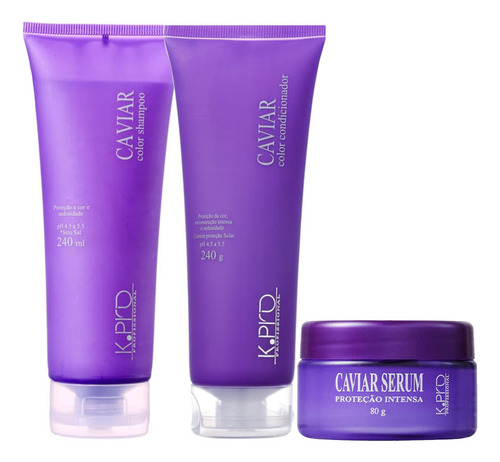 Kit K.pro Profissional Caviar Duo E Sérum 80 (3 Produtos)