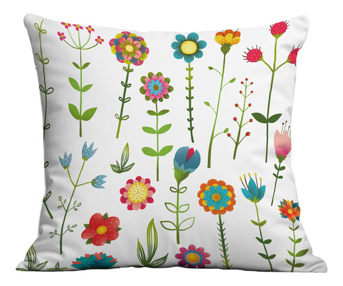 4 Juegos De Fundas De Cojín, Impresión De Flores Y Plantas
