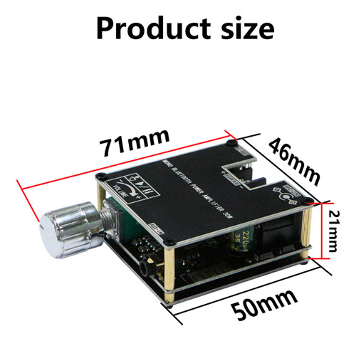 Amplificador Zk-301b 30w Mono 5.3 O Com Tws & App