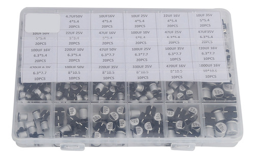 Juego De Condensadores Electrolíticos, 400 Unidades, Smd, 24
