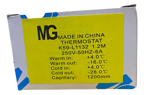 Termostato Para Refrigeracion Mg K59-l1132