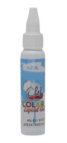 Corante Color Liquid Gel Azul 25g - Iceberg Chef