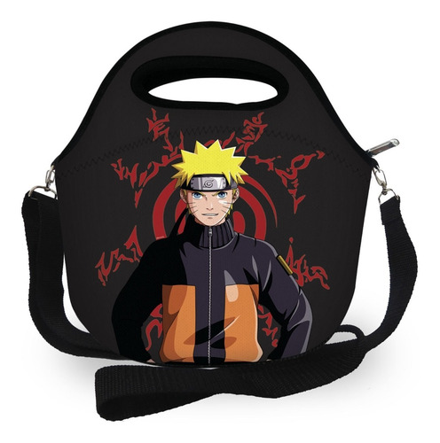 Lancheira Térmica Infantil Escolar Bolsa Naruto Anime Mangá 