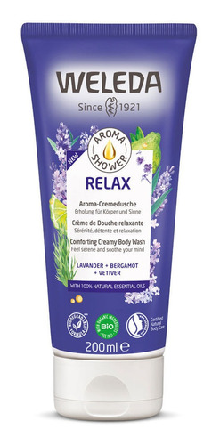 Sabonete Cremoso Weleda Aroma Shower Relax Lavanda 200ml