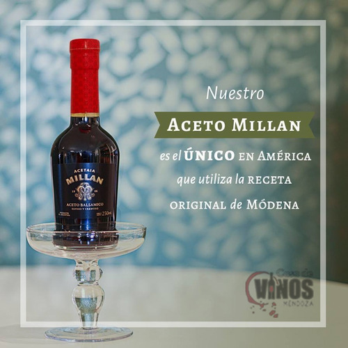 Aceto Balsámico Millan Por 250cc Por 6 Unidades Envio Gratis