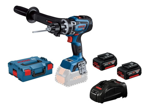 Taladro Atornillador Bosch Percutor Gsb 18v-150 C + Combo