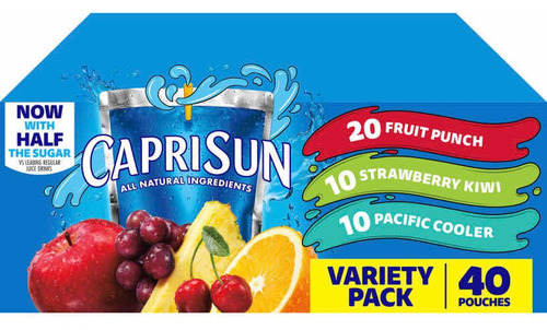 Capri Sun  3 Sabores 40 Juguitos De 177ml C/u