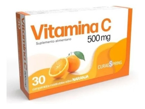 Vitamina C - 30 Comprimidos Masticables - 500mg Suplemento