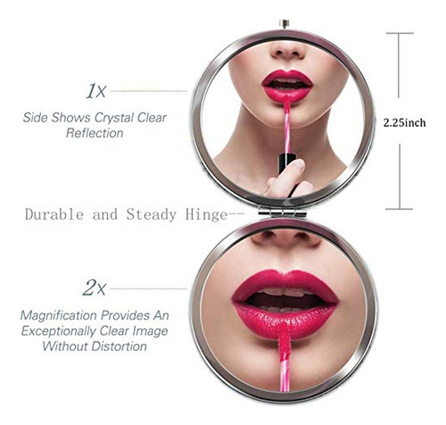 Espejo De Maquillaje Oro Rosa Para 40 Cumpleaños Mujer