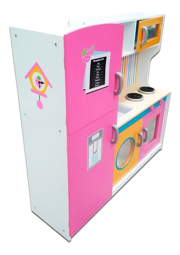 Imagen 5 de 9 de Cocina Grande Madera Infantil Niña + Regalo Peppa Pig El Rey