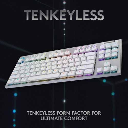 Teclado Mecánico Logitech, Inalámbrico, Retroiluminación Rgb