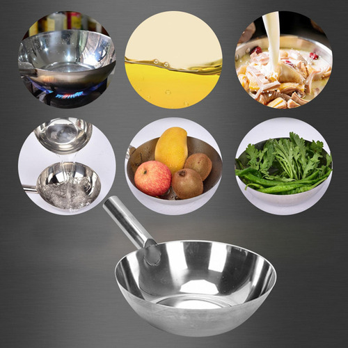 Cazo De Acero Inoxidable, Olla Multiusos Para Cocina