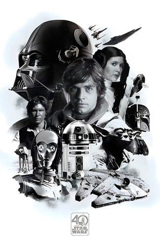 Poster Star Wars Autoadhesivo 100x70cm#1607