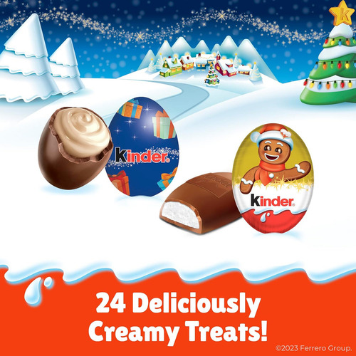 Kinder Joy Calendario De Adviento Navideño 127g 24pz