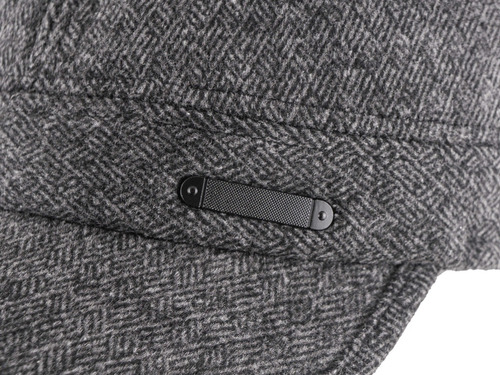 Boina Gorro Mujer Visera Sombrero Estilo Gatsby Capitán Gris Oscuro Paño 20 Cm