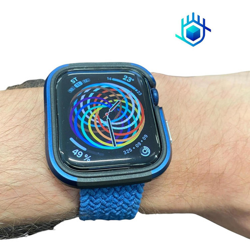 Imagen 8 de 10 de Funda Titanium + Mica Para Apple Watch Lujo Premium Ligero