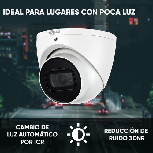 Camara Domo Eyeball Dahua Hdw2802t-a 4k Starlight 8 Mp